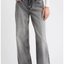 Grey Wide-Leg Jeans