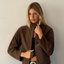 Brown Suede Zip Jacket