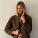 Brown Suede Zip Jacket