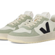 Sage and Cream Low-Top Sneakers