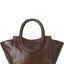 Brown Structured Tote Bag