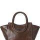 Braune strukturierte Tote-Bag