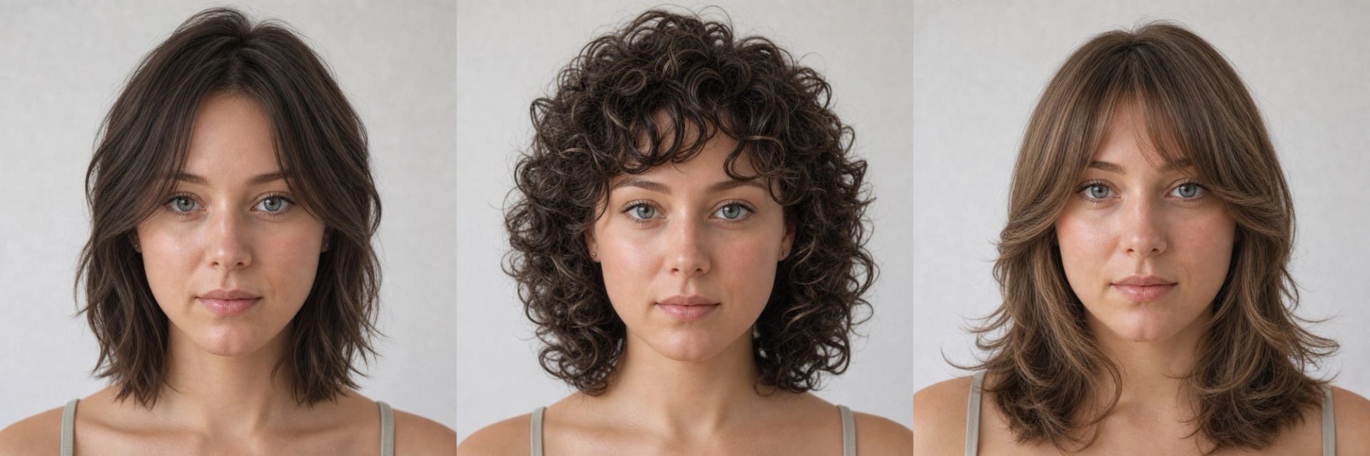 Round Face Shape Guide — face shape hairstyle collage