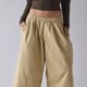 Beige verkürzte Cargohose