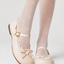Cream Mary Jane Ballet Flats