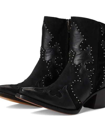 Black Studded Western Boots