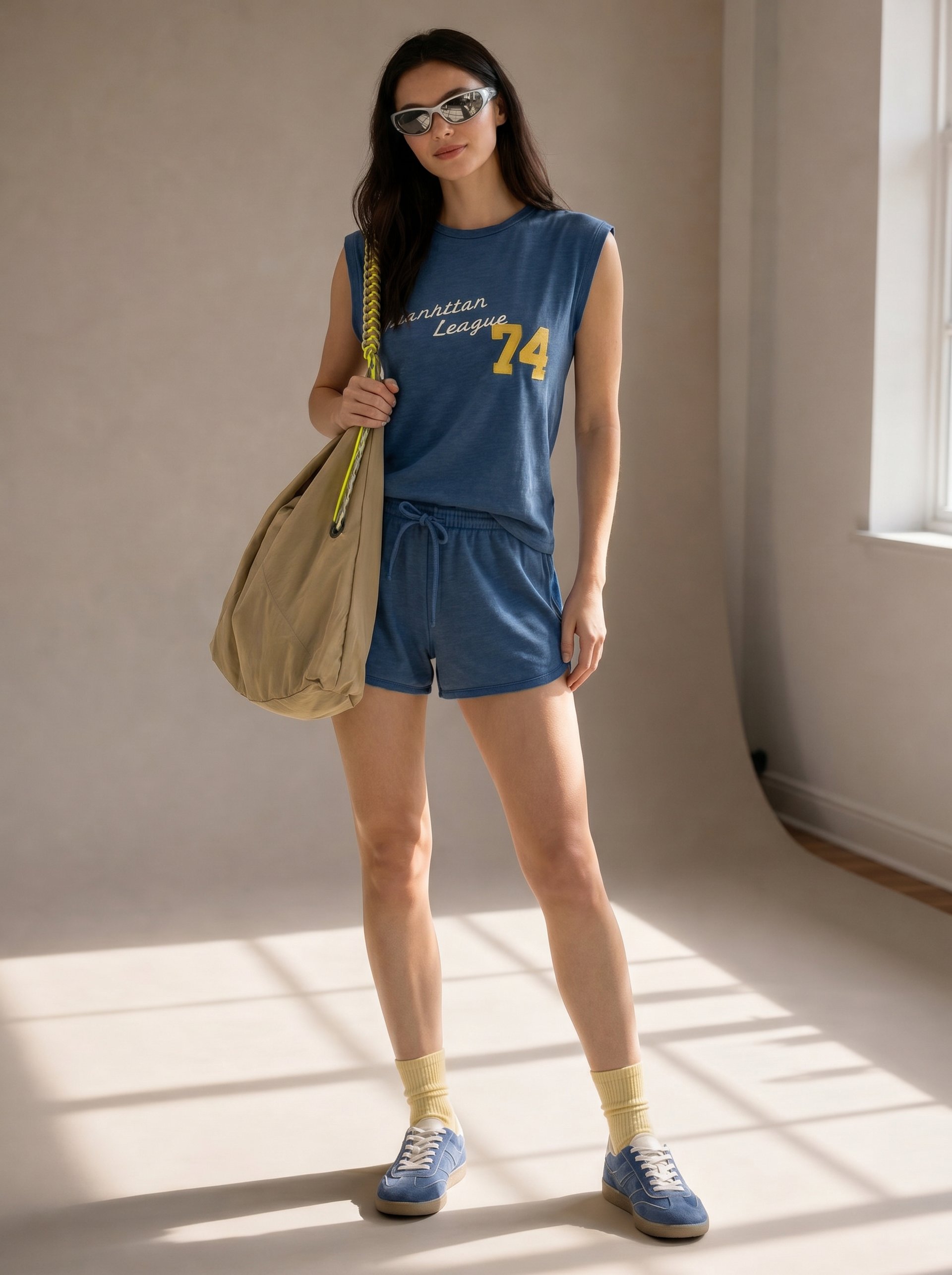 Sporty Tennis Court Outfit