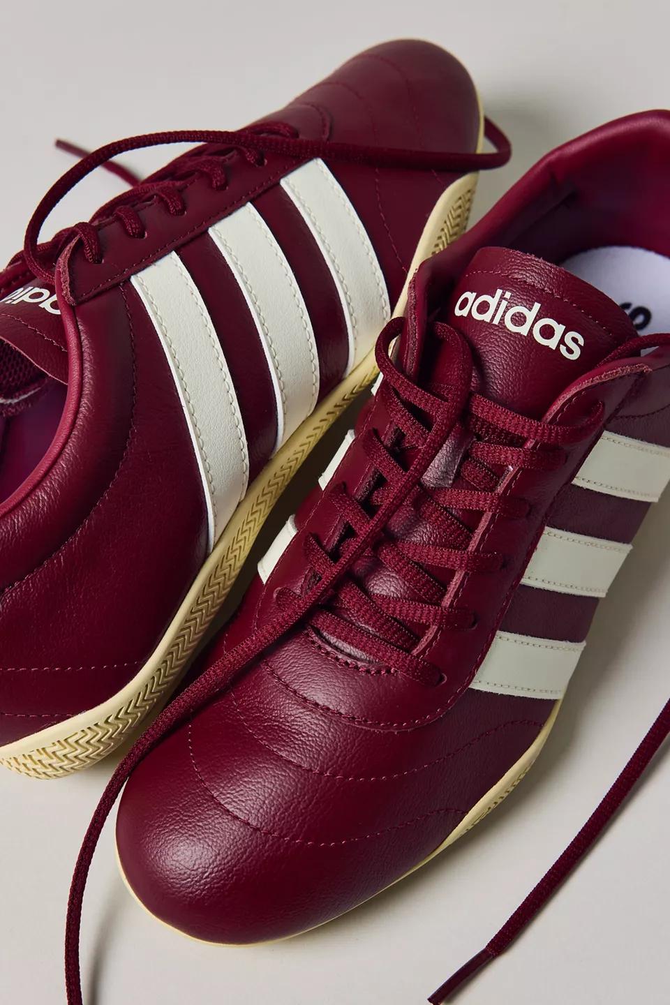 Burgundy Leather Sneakers