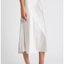 White Satin Midi Skirt