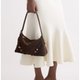 Braune Leder-Schultertasche