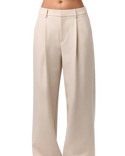 Cream Wide-Leg Trousers