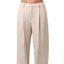 Cream Wide-Leg Trousers