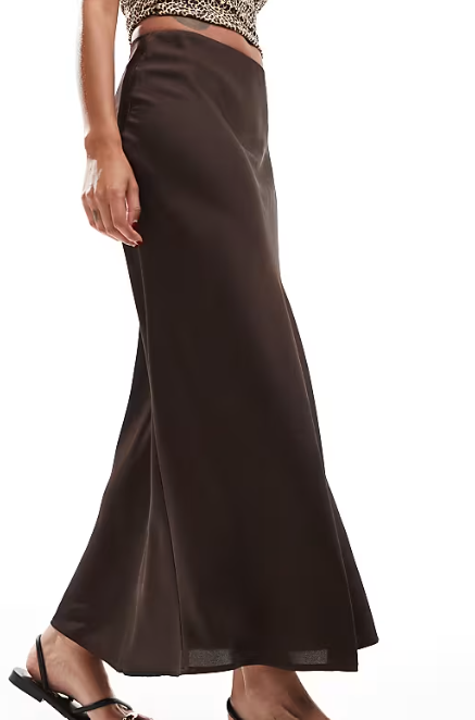 Dark Brown Maxi Skirt