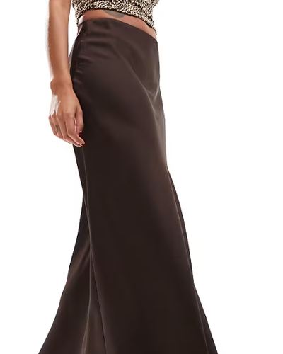 Dark Brown Maxi Skirt