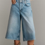 Light Wash Wide-Leg Jeans