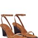 Brown Strappy Wedge Sandals