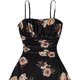 Black Floral Mini Dress