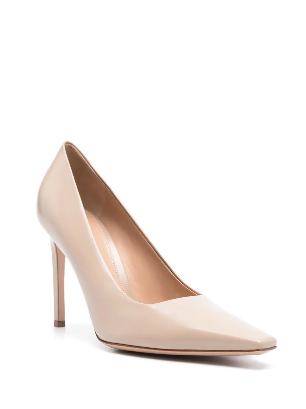 Nude Pointed-Toe Stiletto Pumps