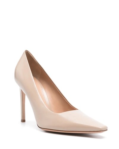 Nude Pointed-Toe Stiletto Pumps