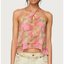 Pink Floral Halter Top