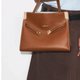 Strukturierte Tote Bag in Tan