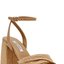 Tan Woven Block-Heel Sandals