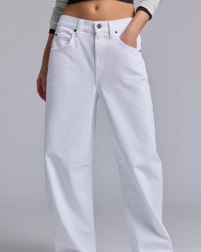 Weiße gerade Jeans