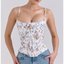 White Floral Fitted Cami