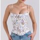 Weißes Blumen-Cami