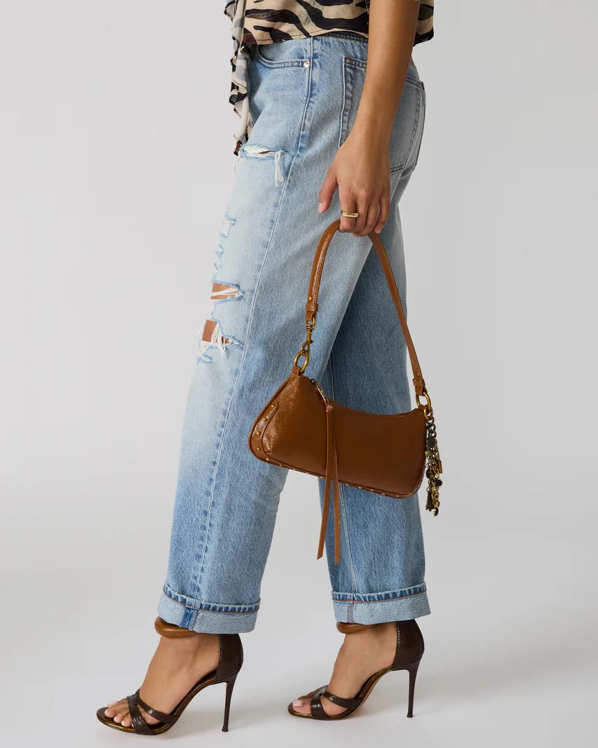 Brown Leather Shoulder Bag