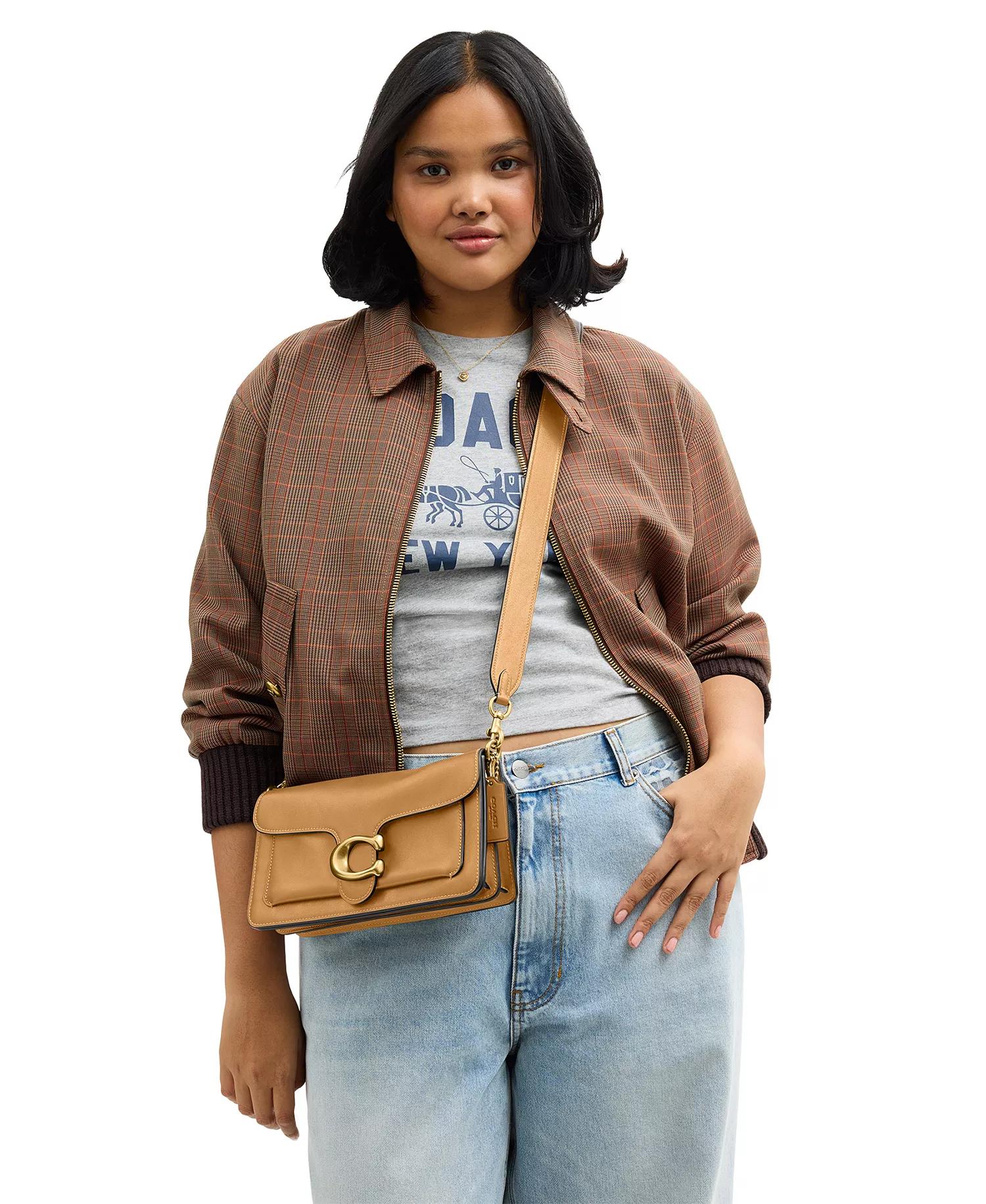 Tan Leather Crossbody Bag