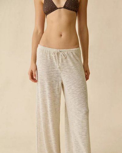 Cream Drawstring Lounge Pants