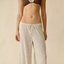Cream Drawstring Lounge Pants