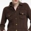 Brown Ribbed Knit Jacket