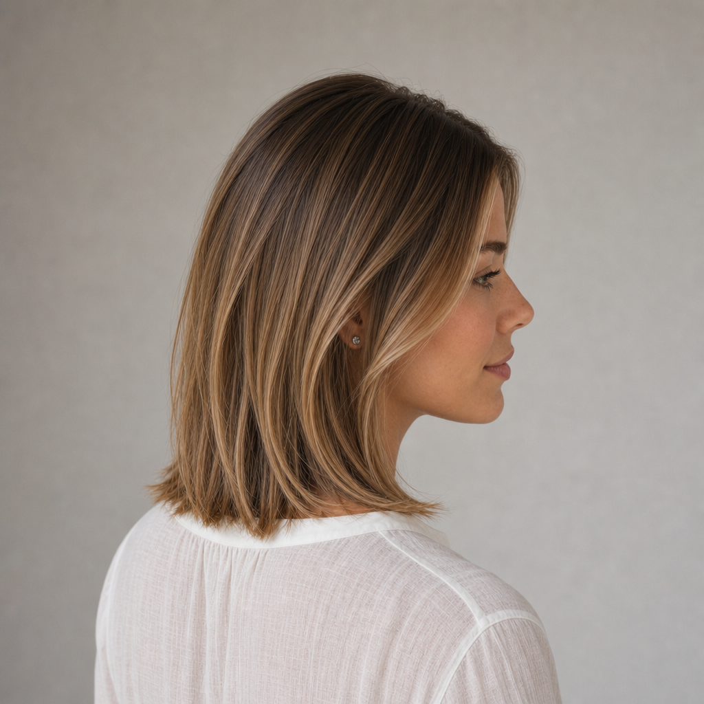 Sleek Center-Part Lob — angle 2