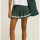 Green Pleated Tennis Skirt