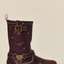 Burgundy Biker Boots