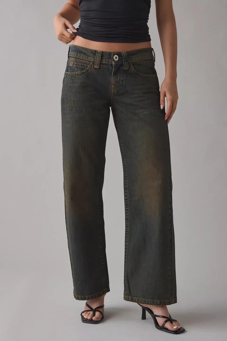 Olive Dark-Wash Jeans