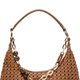 Brown Woven Shoulder Bag