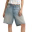 Light-Wash Denim Bermuda Shorts