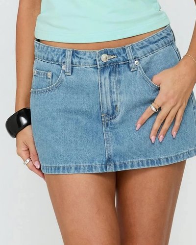 Denim Mini Skirt