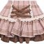 Pink Plaid Pleated Mini Skirt