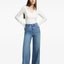 Blue Wide-Leg Jeans