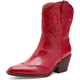 Red Embroidered Western Boots