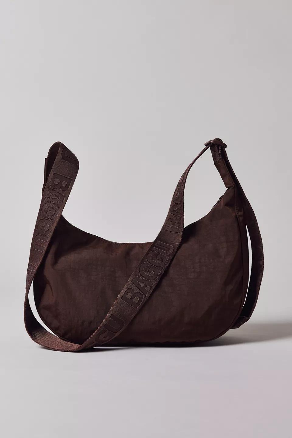 Brown Slouchy Shoulder Bag