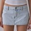 Light Wash Denim Mini Skirt