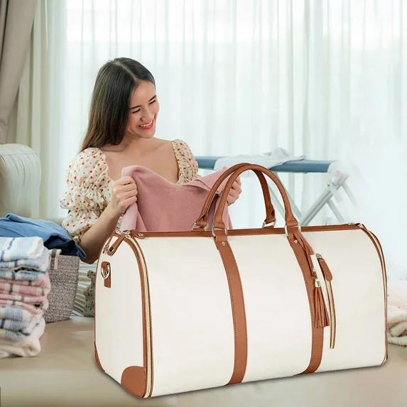 Cream Weekender Bag