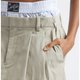 Beige Pleated Shorts