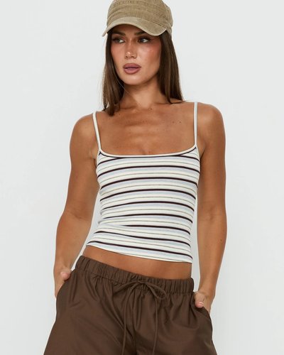 Striped Square-Neck Cami