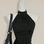 Black Sequin Halter Top